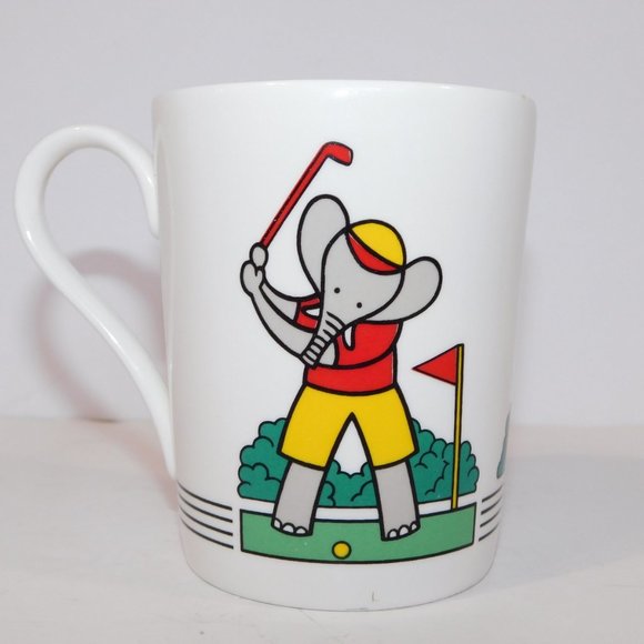 Vintage Studio Nova Elephant Golfing Coffee Mug - Picture 3 of 7
